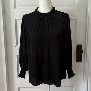 Maison d' Amelie | Ruffle Neck Long Sleeve Blouse